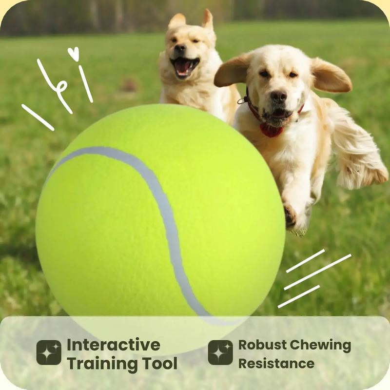 Tennis Ball Design Dog Toy, Pet Interactive Tennis Ball Toy, Pet Training Ball Toy, outside Pet Interactive Ball Toy for Dogs & Cats, Durable Chew, Outdoor Toy