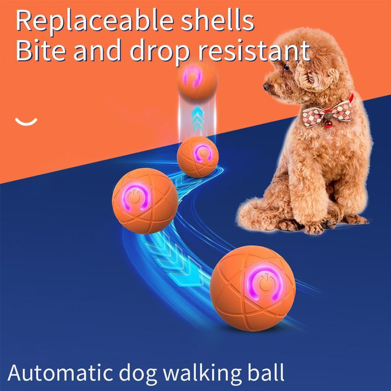 Shaky Ball Toy for Dogs, Vibrating Dog Ball, Shaky Ball Dog Toy, Automatic Moving Dog Toy Ball, Vibrating Ball for Dogs for Small, Medium, Large Dogs,Automatic Moving Dog Toy Ball For/Small/Medium/Large Dogs, USB Rechargeable