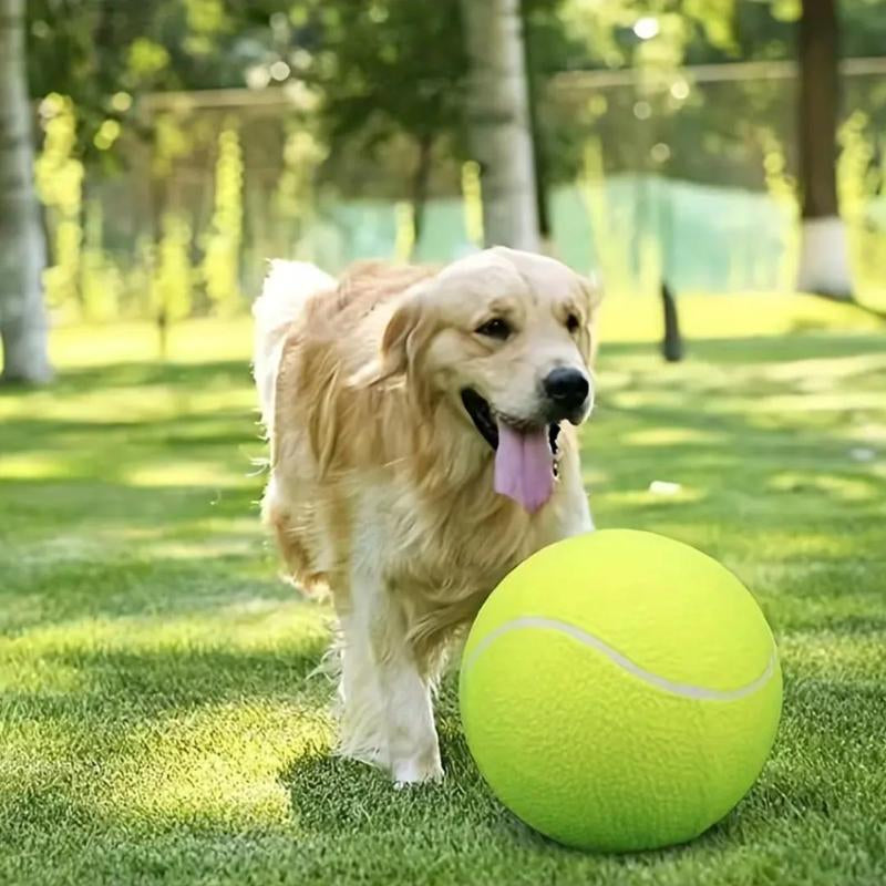 Tennis Ball Design Dog Toy, Pet Interactive Tennis Ball Toy, Pet Training Ball Toy, outside Pet Interactive Ball Toy for Dogs & Cats, Durable Chew, Outdoor Toy