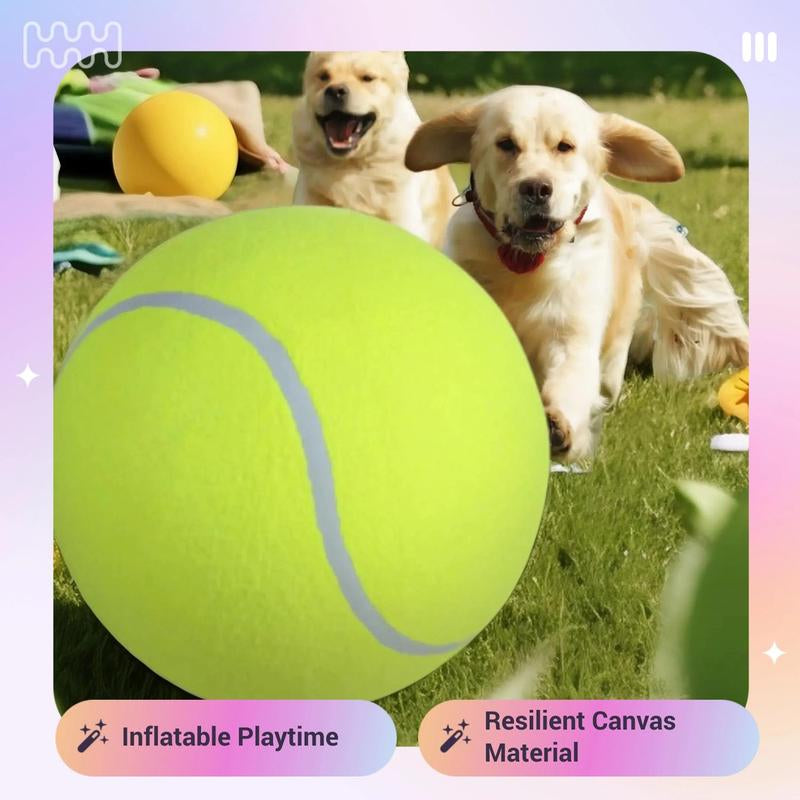 Tennis Ball Design Dog Toy, Pet Interactive Tennis Ball Toy, Pet Training Ball Toy, outside Pet Interactive Ball Toy for Dogs & Cats, Durable Chew, Outdoor Toy