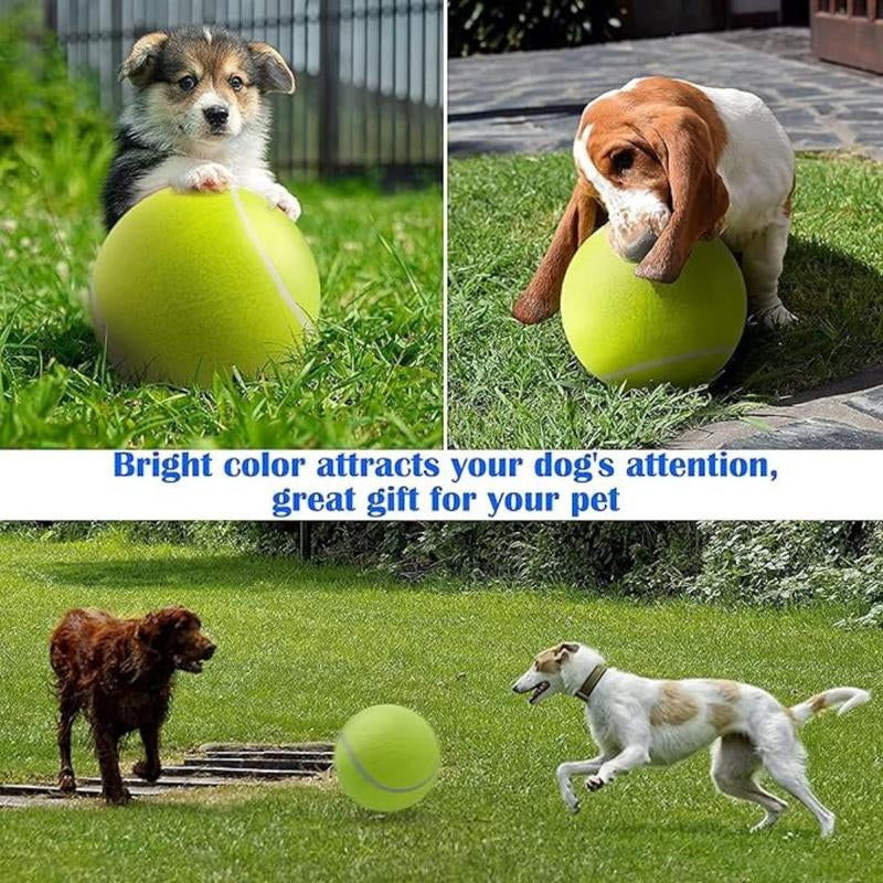 Tennis Ball Design Dog Toy, Pet Interactive Tennis Ball Toy, Pet Training Ball Toy, outside Pet Interactive Ball Toy for Dogs & Cats, Durable Chew, Outdoor Toy